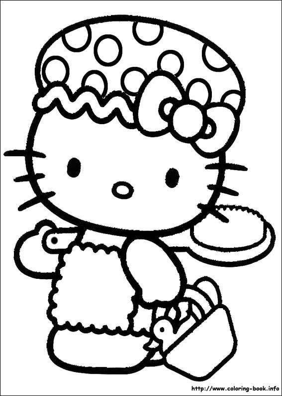 Hello Kitty coloring picture